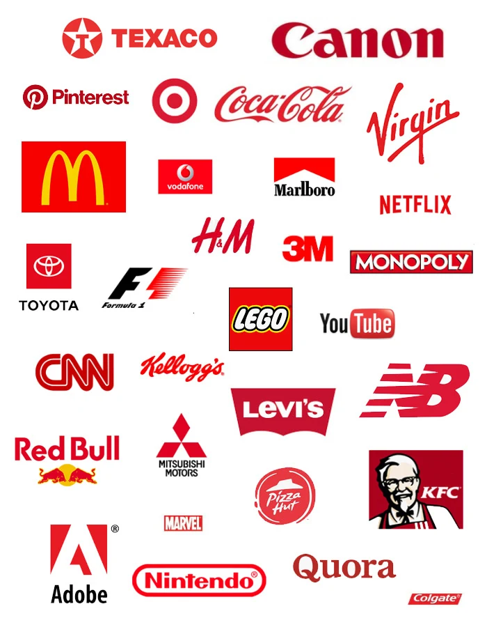 Companies With Red Logos