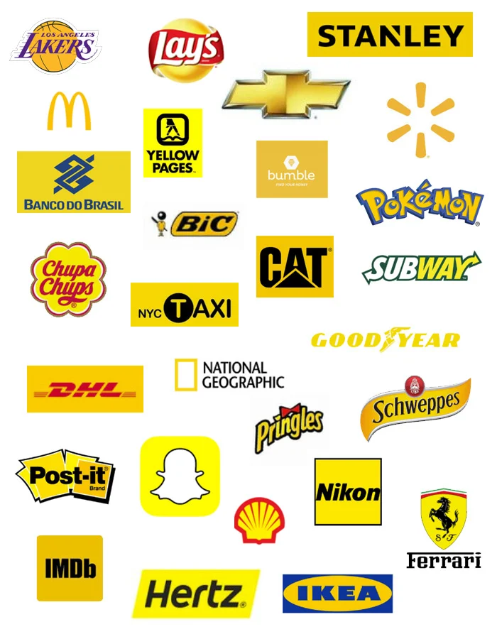 Yellow logos