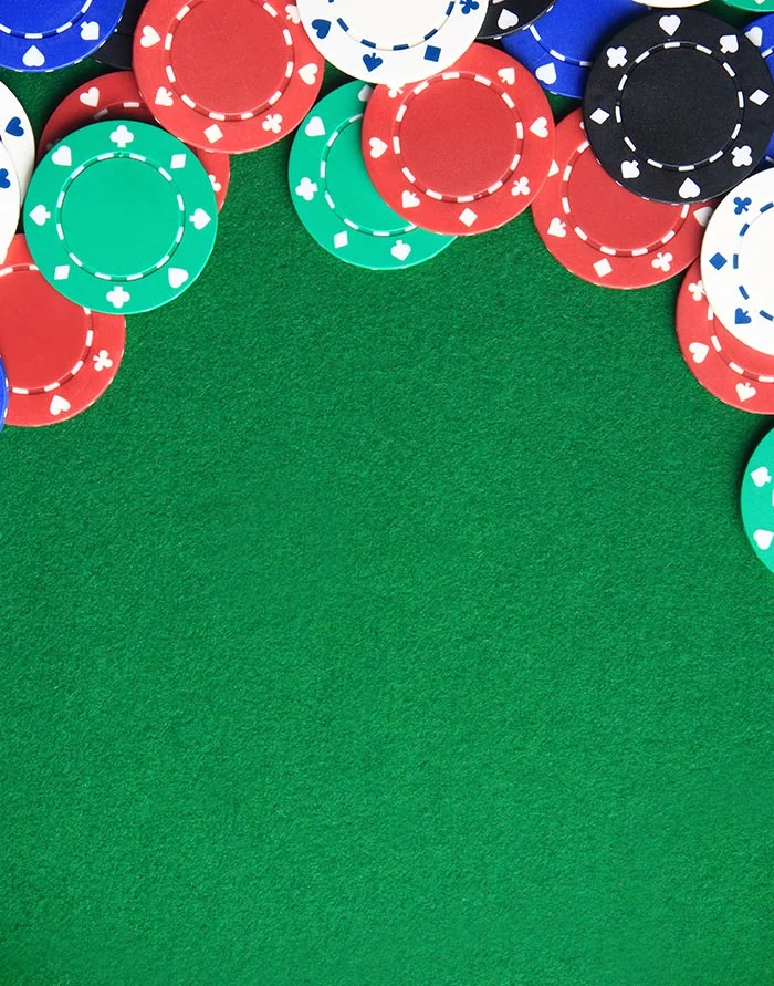 Green casino table