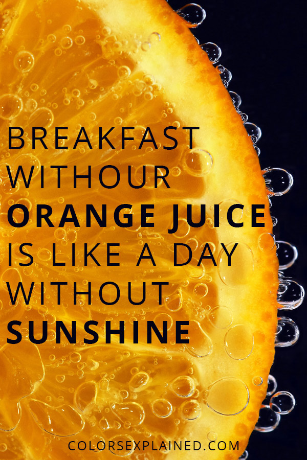 Quote about orange
