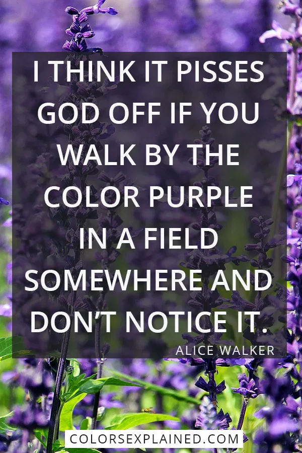 Quote about purple