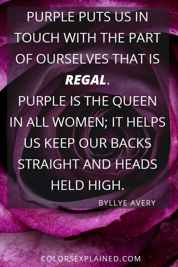 Quote about purple