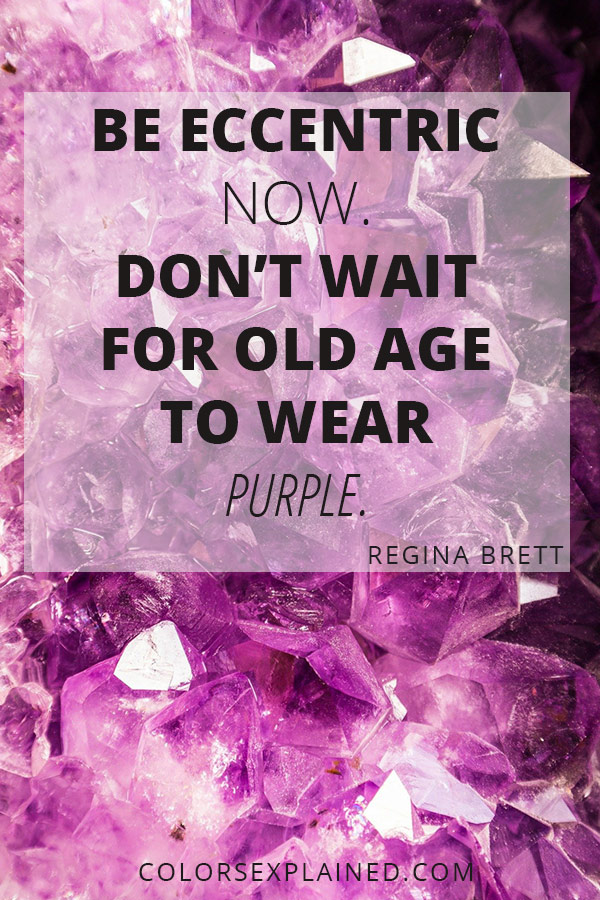 Quote about purple