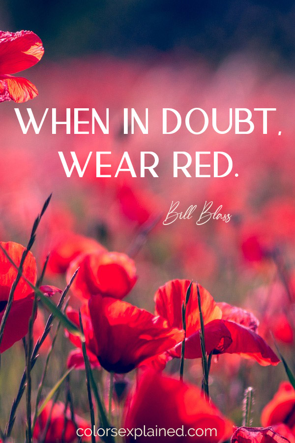 Quote about red