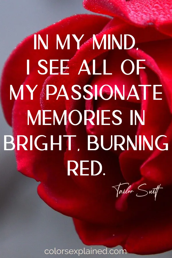 Quote about red