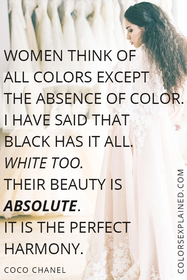 Quote about white