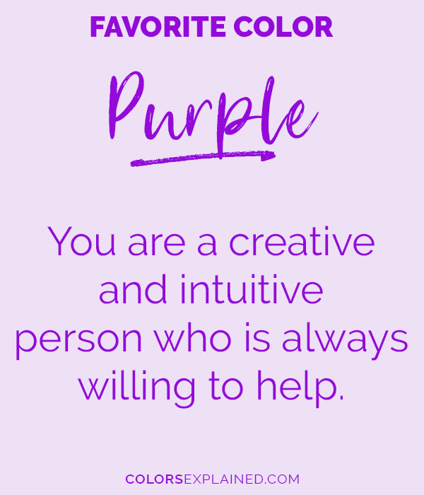 Favorite Color Purple What Does It Say About You Colors Explained Favorite Color Purple What Does It Say About You Colors Explained
