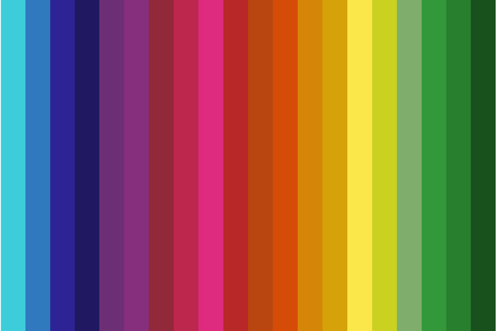 Rainbow colors