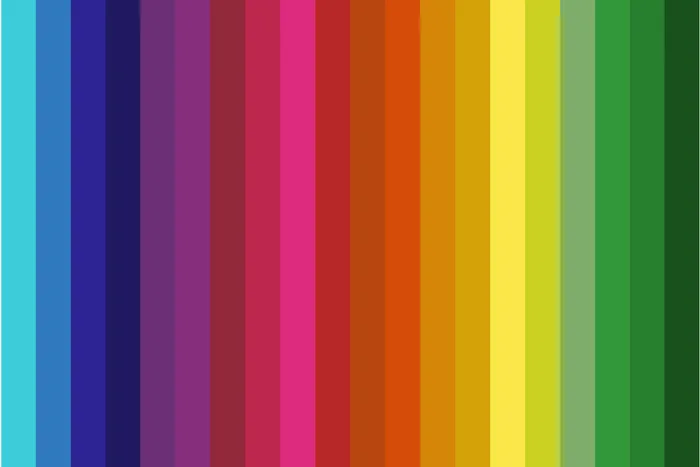 Rainbow colors and colorful stripes