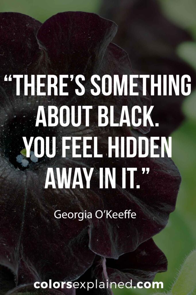 Quotes about black color