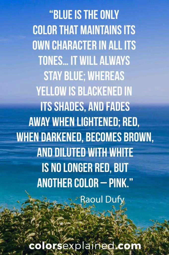 Quotes on blue