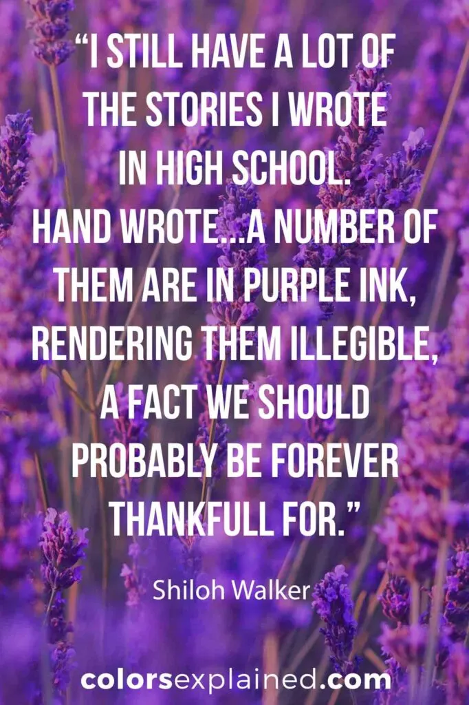 Quotes on purple