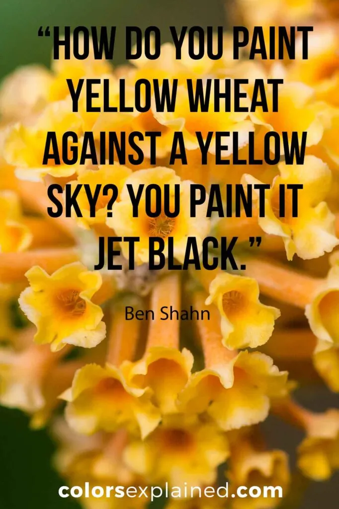 Quotes about yellow