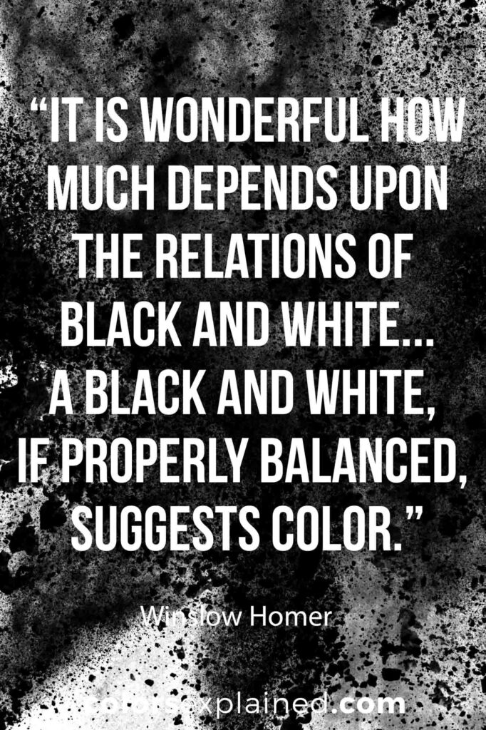 Quote on black color