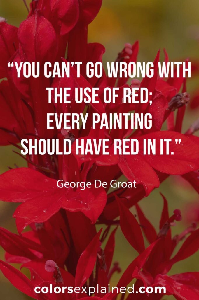 Quotes on red