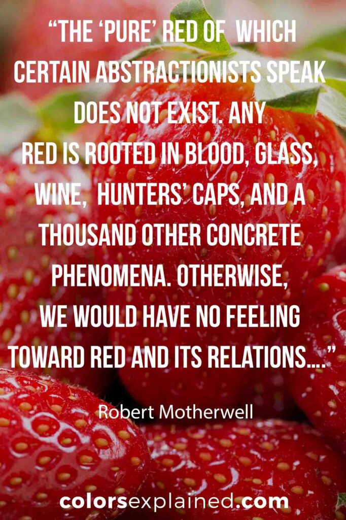 Quotes on red