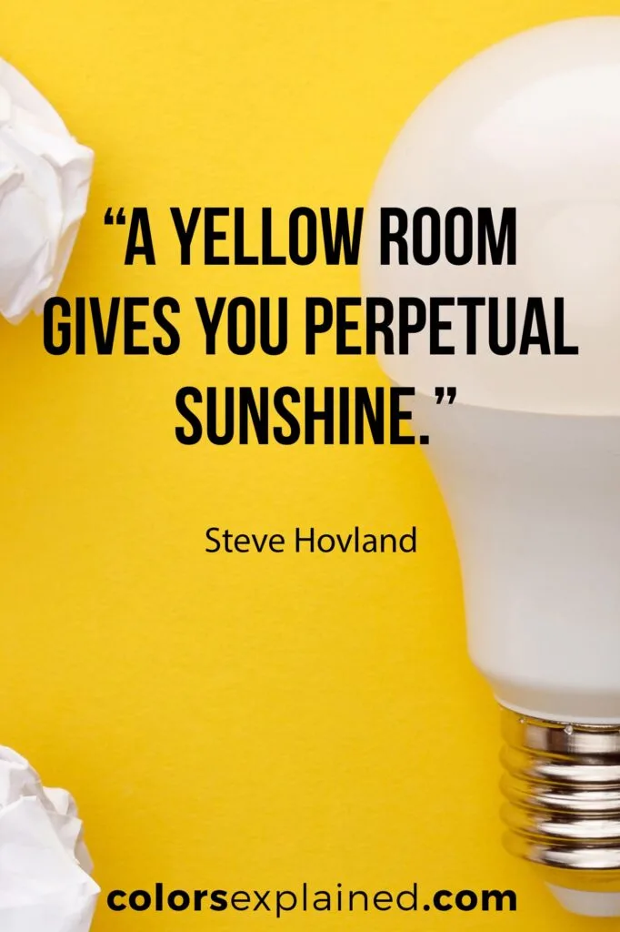 Quote about yellow