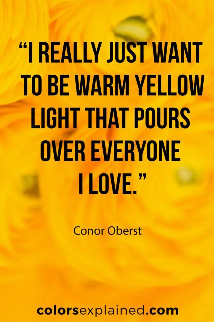 Quote on yellow