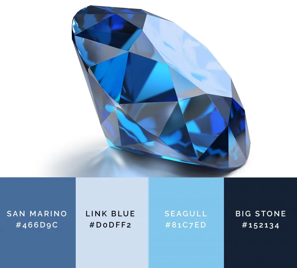 Sapphire has classy shades of blue color