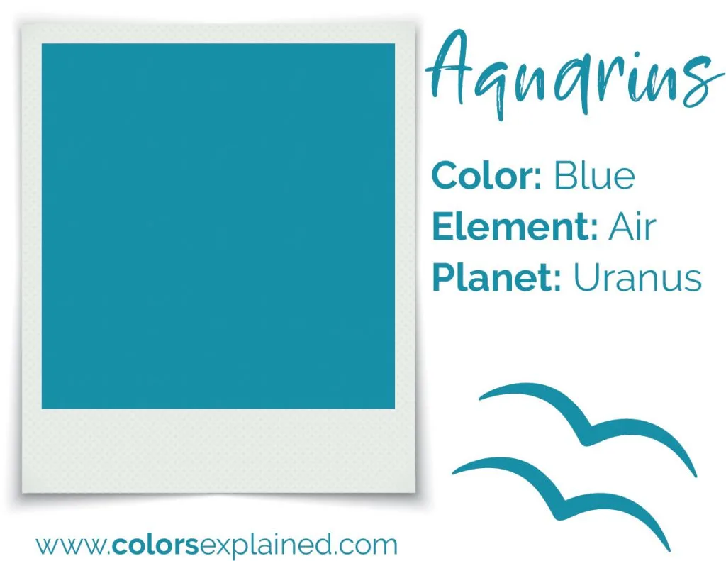 Aquarius color blue chart