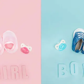 Pink for girls, blue for boys