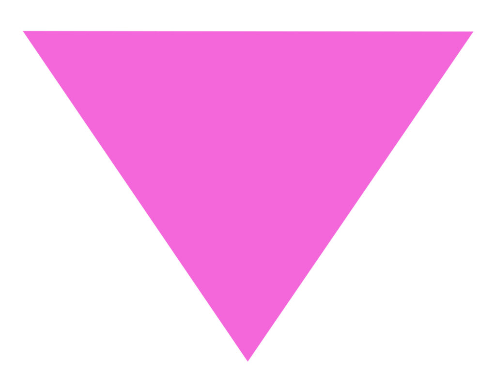 Inverted pink triangle