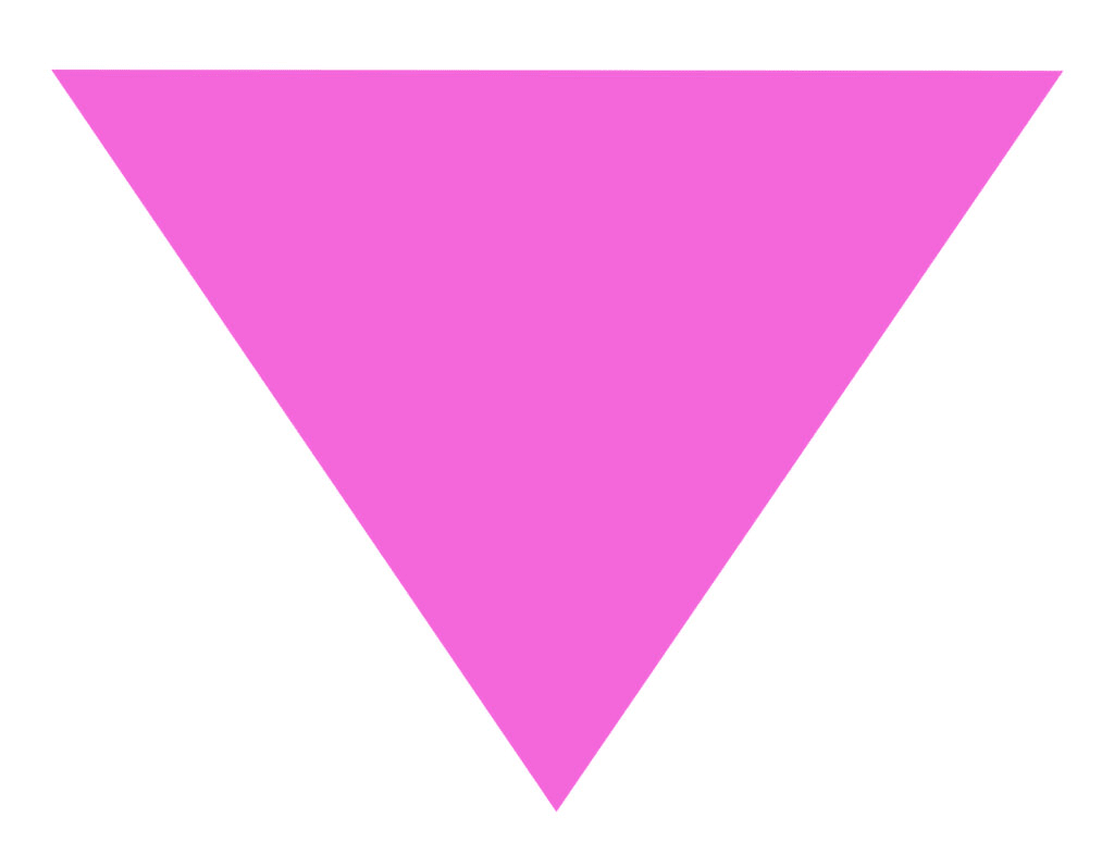 Inverted pink triangle