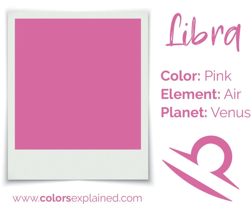 Libra color pink chart