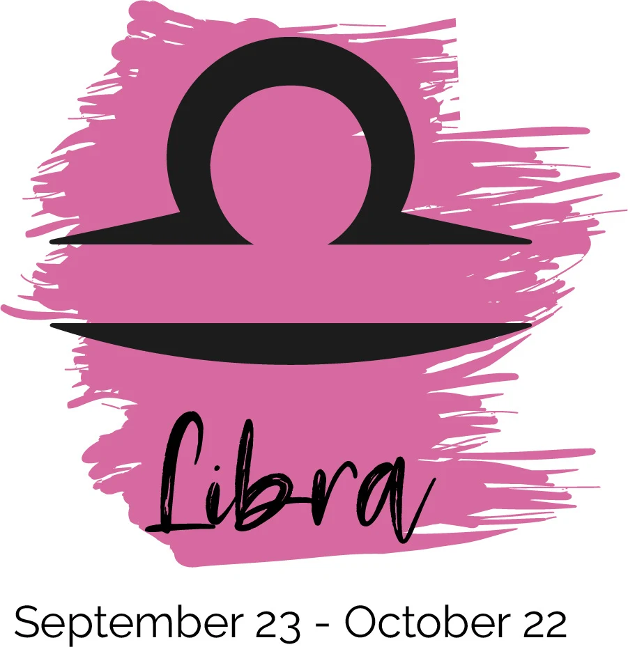 Libra color pink symbol