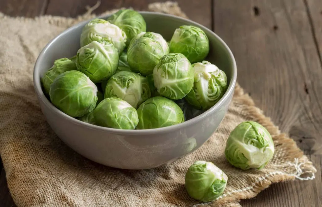 Green Brussels sprouts