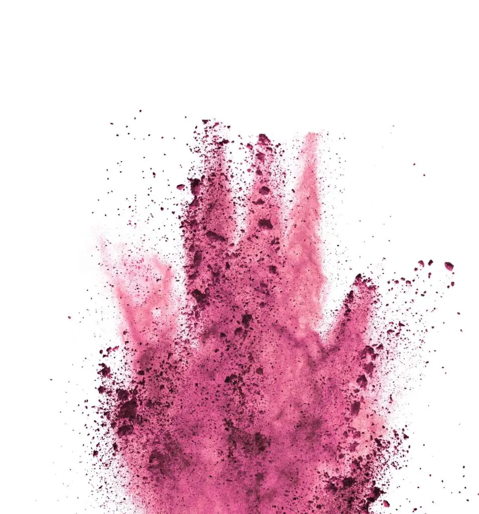 Pink powder