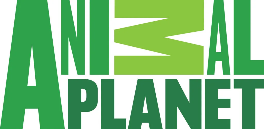 Monochromatic green Animal Planet logo
