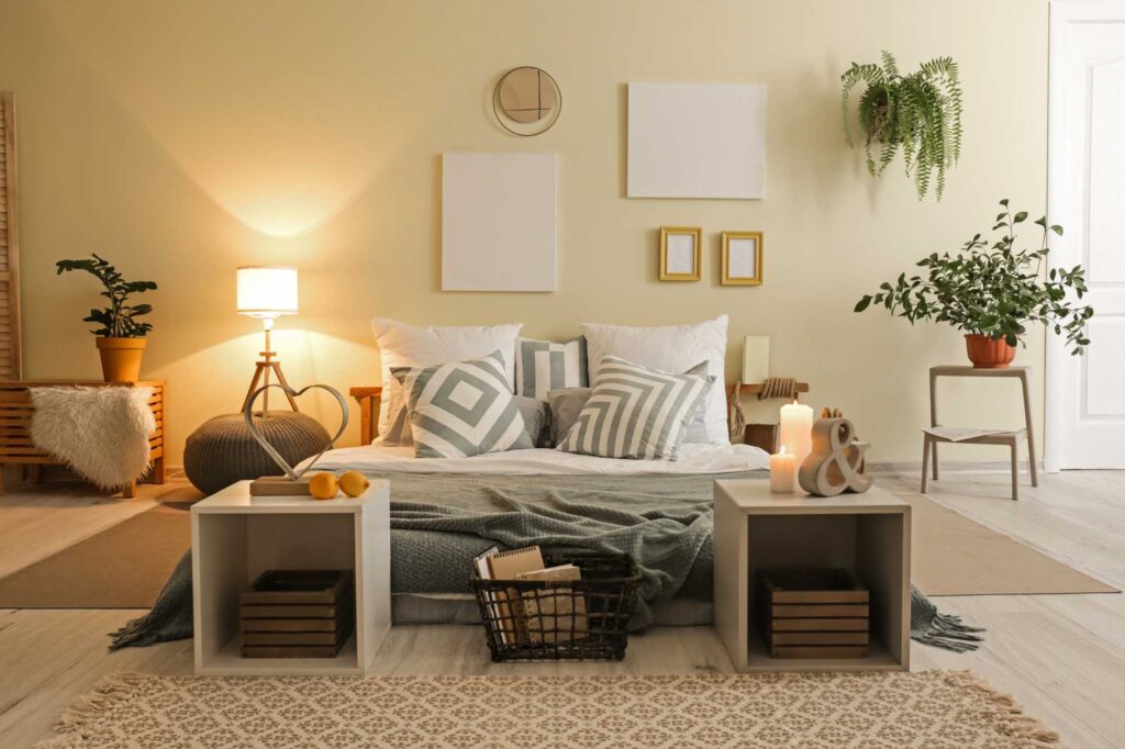 Yellow bedroom walls, a very relaxing color