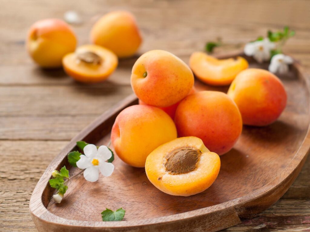 Orange apricots