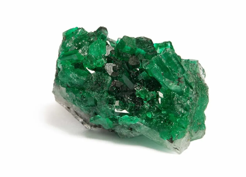 Green emerald gemstone