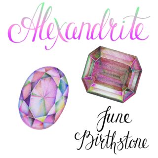 Alexandrite is the color-changing birthstone of June