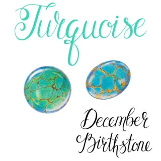 Turquoise is the blue birthstone of December