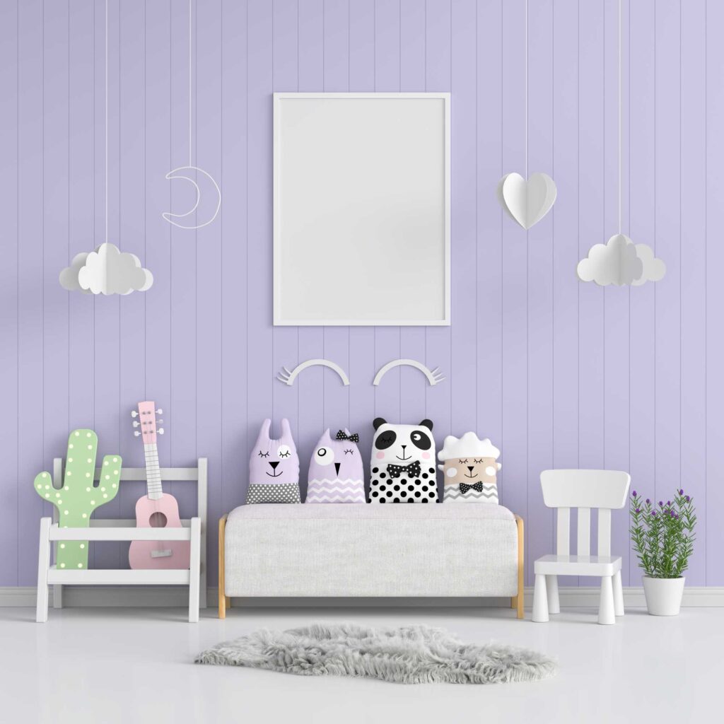 Lavender or light purple children's room