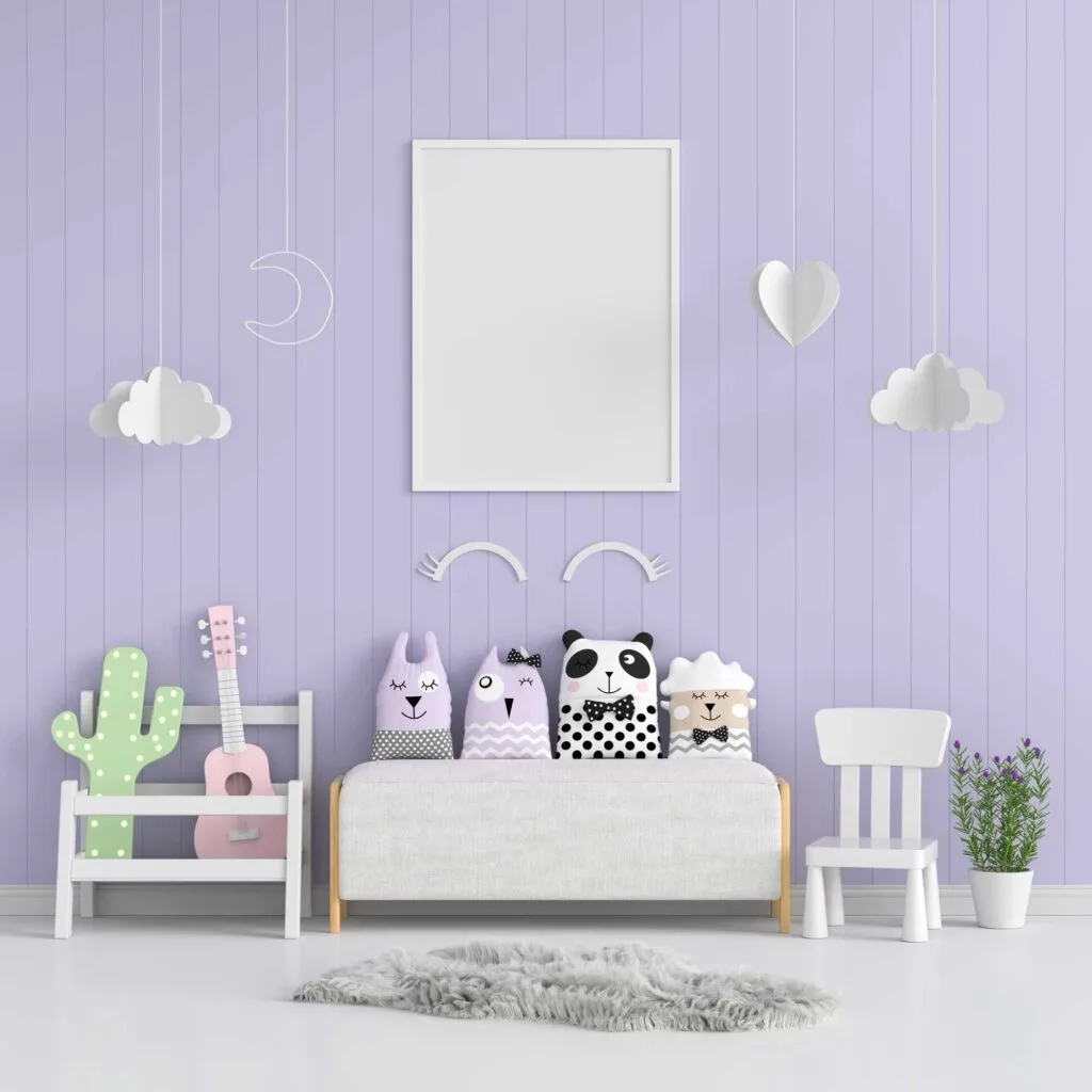 Lavender or light purple children's room
