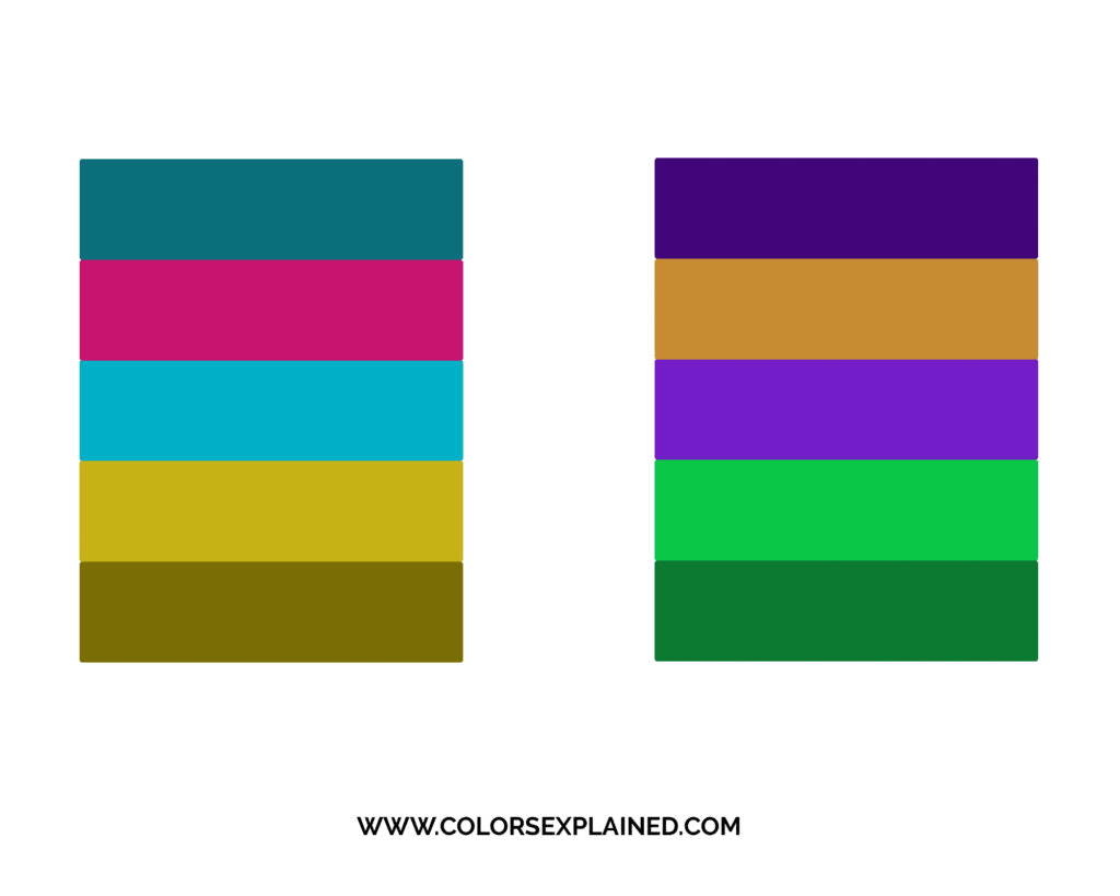 Triadic color scheme