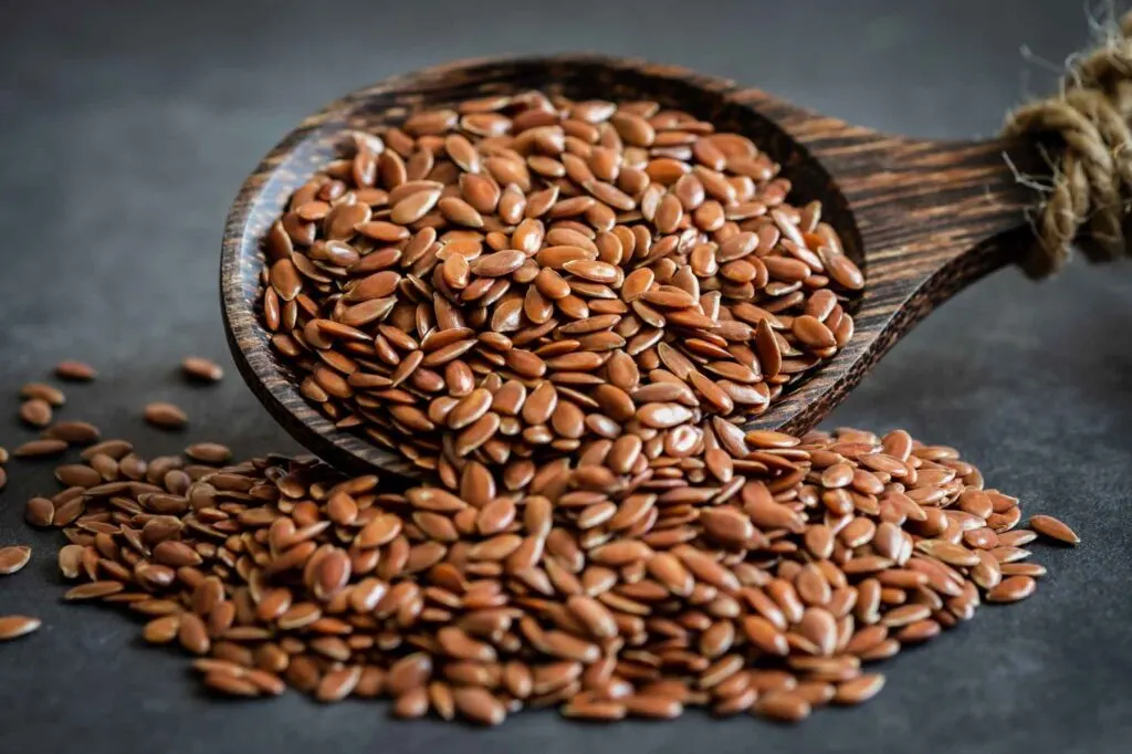 brown flax seeds